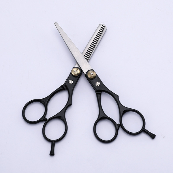 black split scissors stainless steel