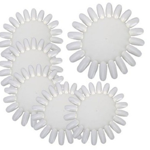 Nail art tool color card practice oval disc Nail Polish glue display template color plate nail art color plate 20 color