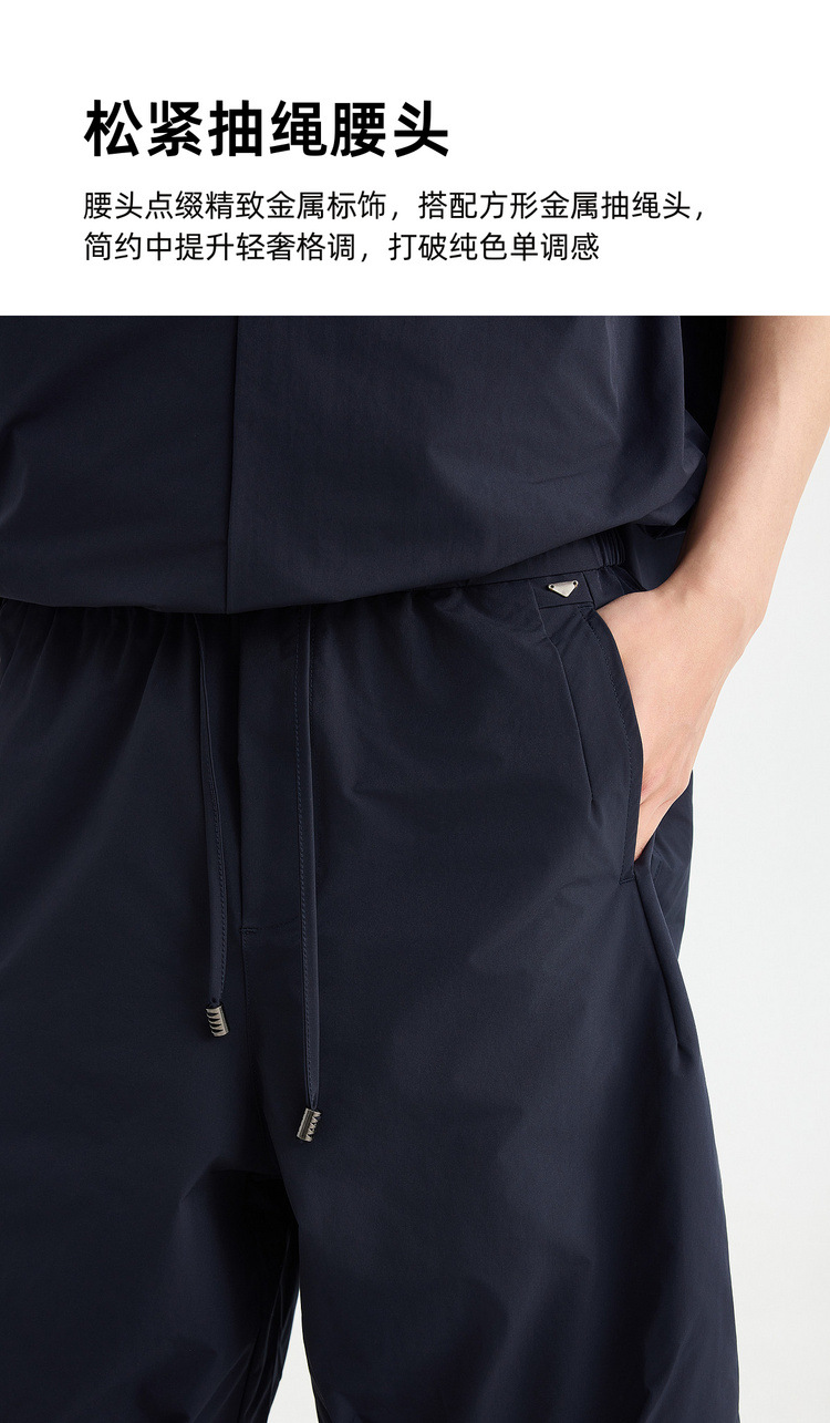 Quần short thể thao nam thắt lưng thun cạp chun, chất liệu mát lạnh, dáng 5 phân — màu cà phê chi tiết 5