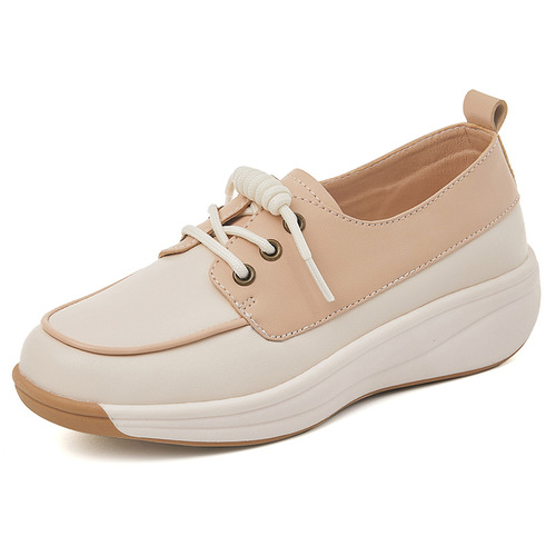 35-44 large size foreign trade mother's shoes autumn new style comfortable soft bottom soft surface breathable white shoes casual rocking shoes