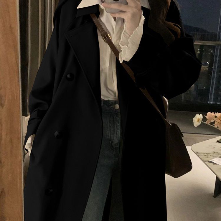 高级感风衣外套女2025春秋装新款卡其色英伦风小个子显高显瘦大衣|undefined