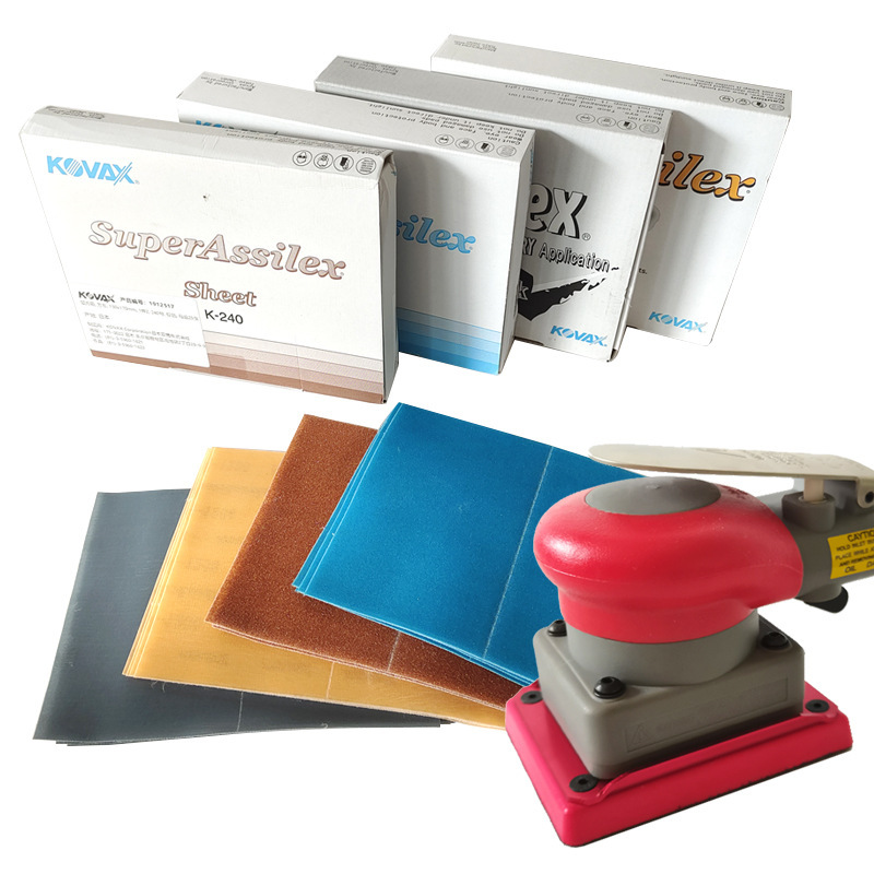 日本kovax双鹰方形干磨机砂纸2000号超细汽车漆面抛光美容软砂布