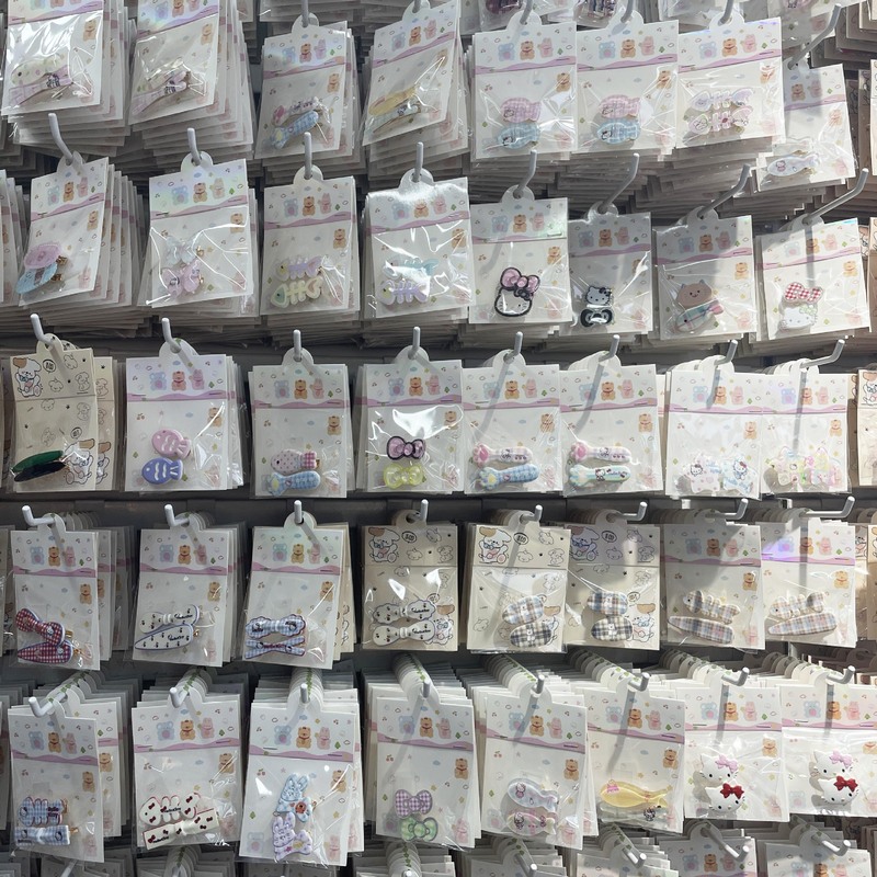 单独包装带吊卡发夹边夹鸭嘴夹水钻发卡女发卡批发义乌|undefined