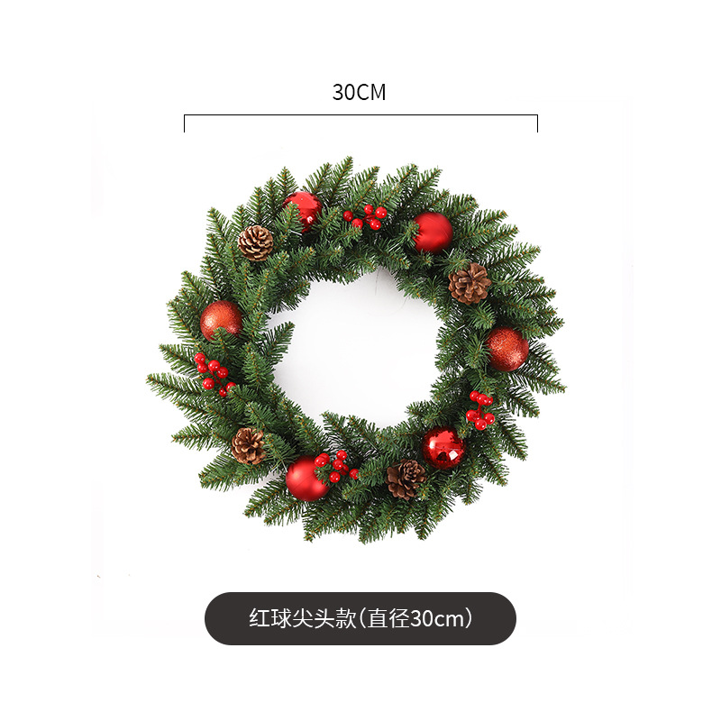 Navidad guirnalda 30/40/50/60cm árbol de Navidad Festival decoración regalo creativo decoración colgante diseño de la escena de la decoración