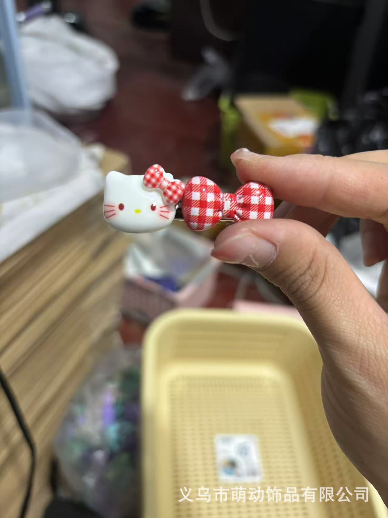 고양이 리본 빨강