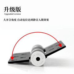 Invisible Door Home Use Hydraulic Hinges, Slot-Free Buffering Hinges, Fully Automatic Spring-Loaded Door Closer for Silent Closing