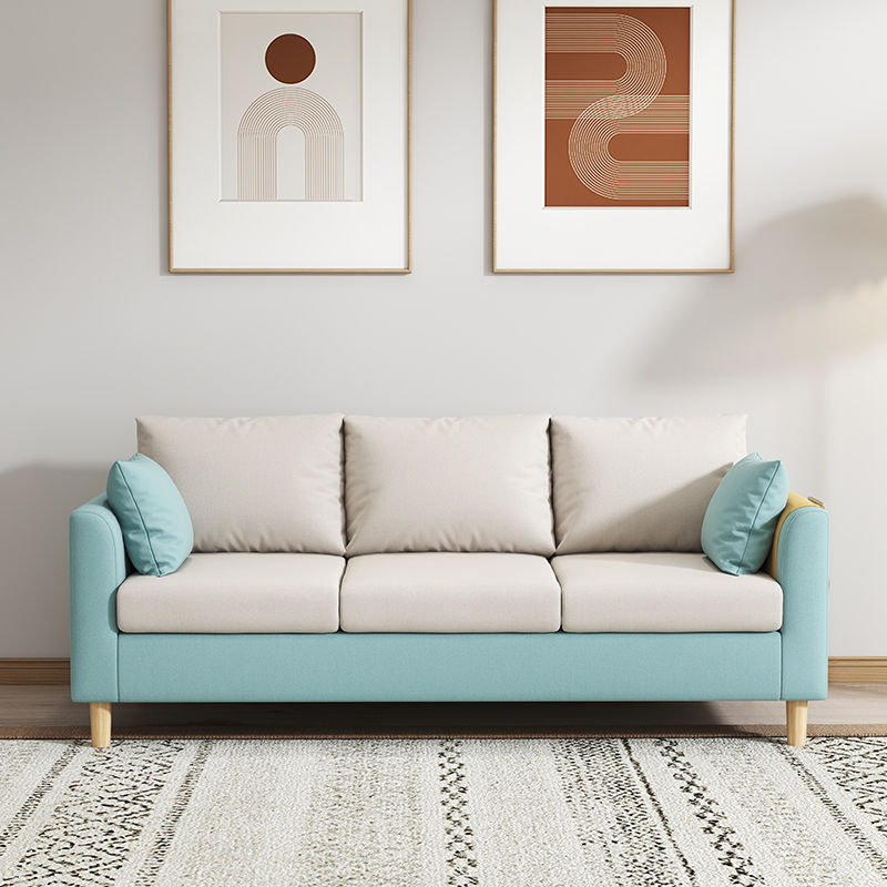 Nordic Fabric Sofa Small Apartment Modern Simple Rental Room Three-Person Apartment Clothing Store Living Room Small Sofa