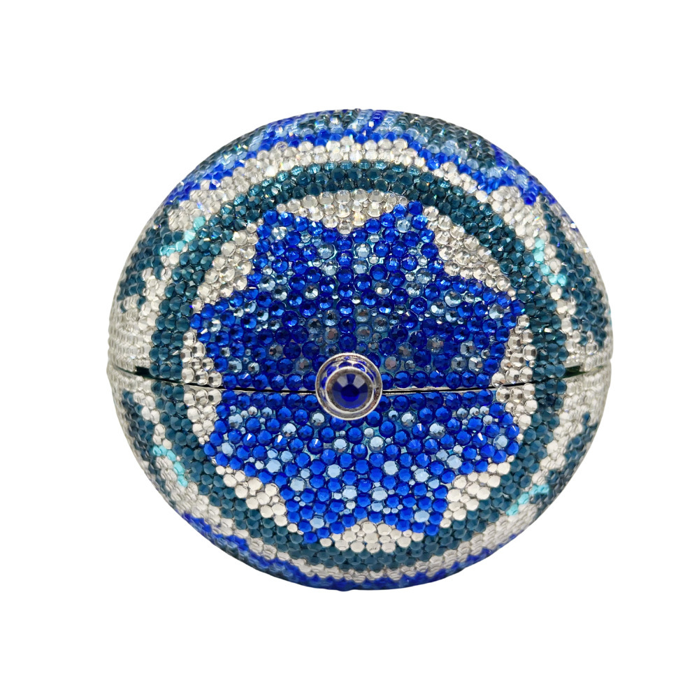 Nuevos globos transfronterizos con diamantes para la cena, bolsas de mano de flores azules, flores de diamantes, vestidos de cheongsam