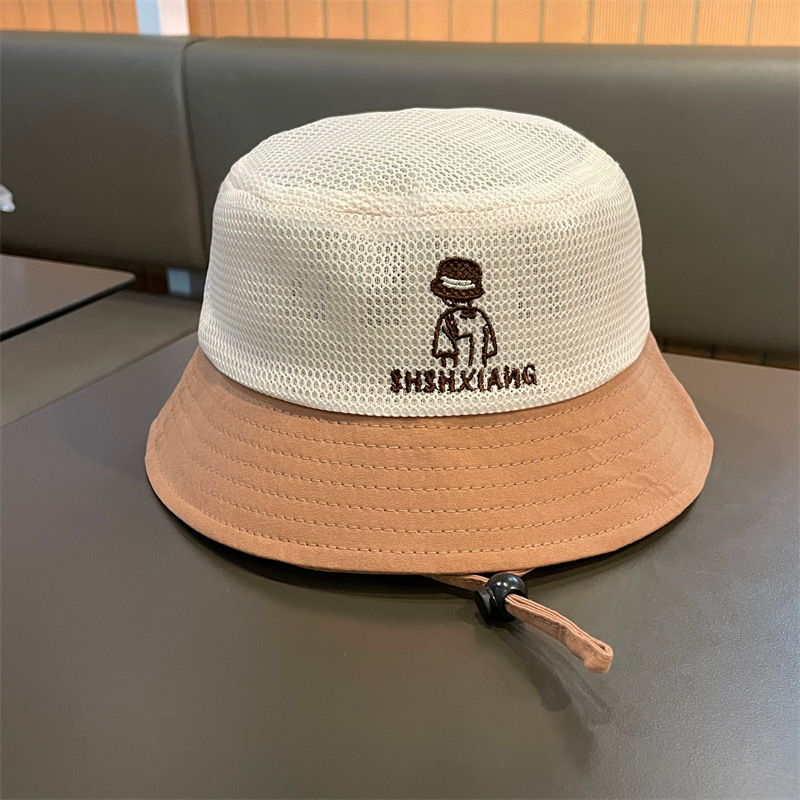 Sombrero para niños 2025 verano delgado protector solar para bebés sombrero para el sol de malla sombrero de pescador para niños y niñas sombrero para el sol para bebés