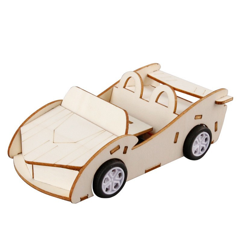 Pequeña producción científica DIY coche solar estudiante de escuela primaria manual ciencia experimento VAPOR enseñanza juguete paquete material