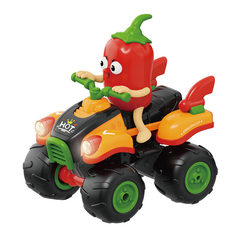 国境を越えた売れ筋 Y05 チリリモコン車のおもちゃ男の子かわいいシミュレーション野菜オフロード車落下耐性モデルレーシングカー|undefined