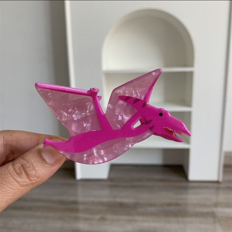 35g Weight Hair Claws Hair Accessories Type 1 Piece Quantity Holiday, Party Occasion Arylic Material Dinosaur Pattern Women's Gender Cute Style Cute Little Dinosaur Acrylic Small Jaw Clip Cute Personality Sweet Niche Hair Claw Hairpin Hair Ornaments New 20