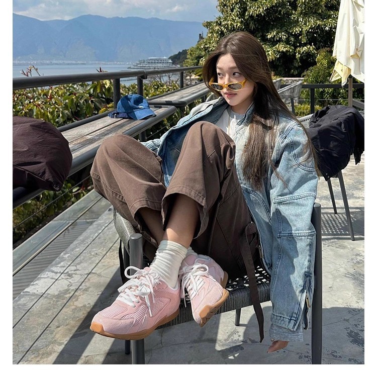 AH顶板复古阿甘鞋2025秋新款真皮耐磨百搭运动休闲时尚带德训鞋女|undefined