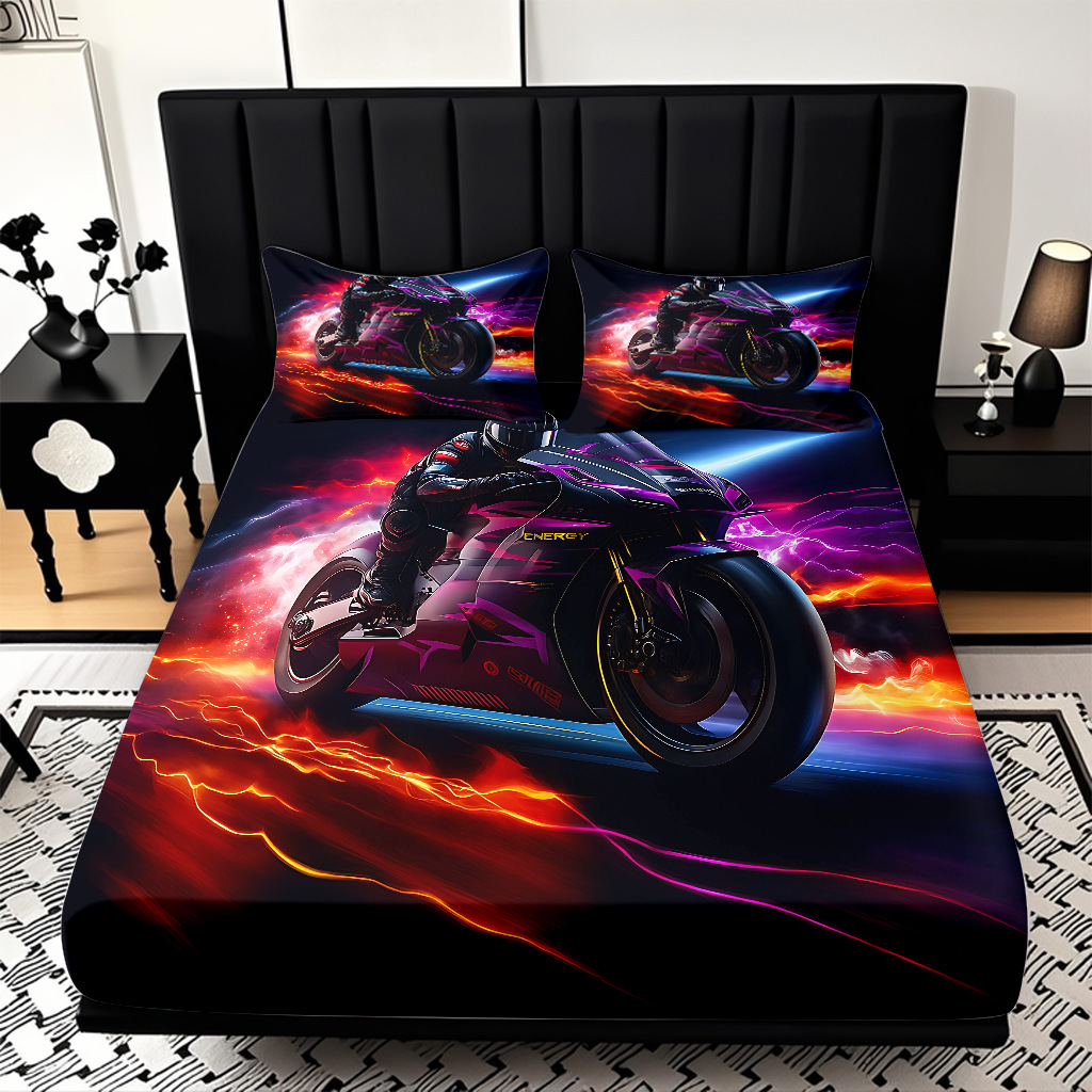 TEMU / JIT serie de motocicleta fría transfronteriza impresión digital de alta definición caja de cama de polirido fábrica directa