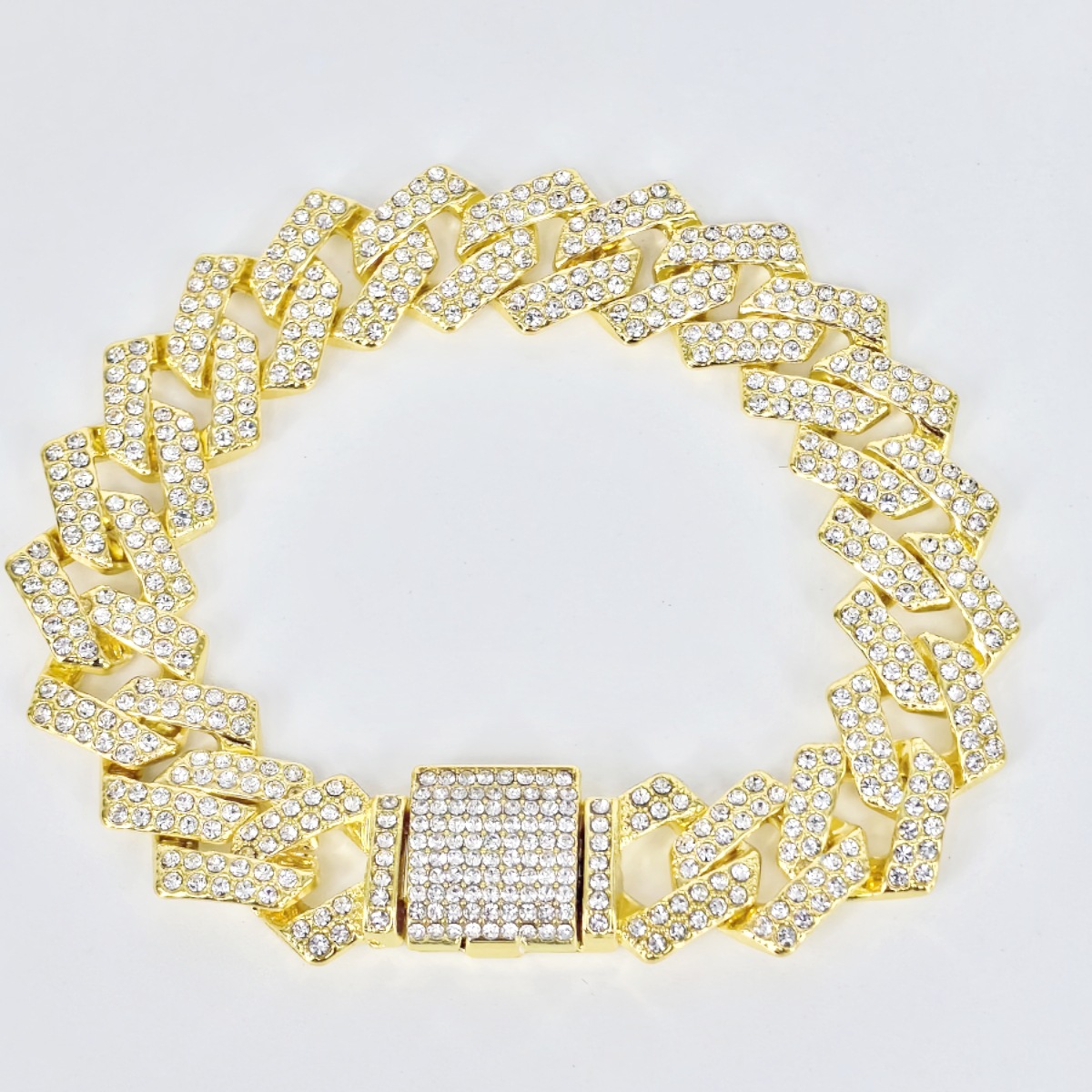 500g Weight Zircon Inlay Material Necklace Classification Alloy Chain Material 1 Piece Quantity Street Occasion Alloy Material Geometric Pattern Men's Gender Inlay Design Hip-Hop, Retro Style Hip-Hop Retro Geometric Alloy Inlay Zircon Men's Necklace 6