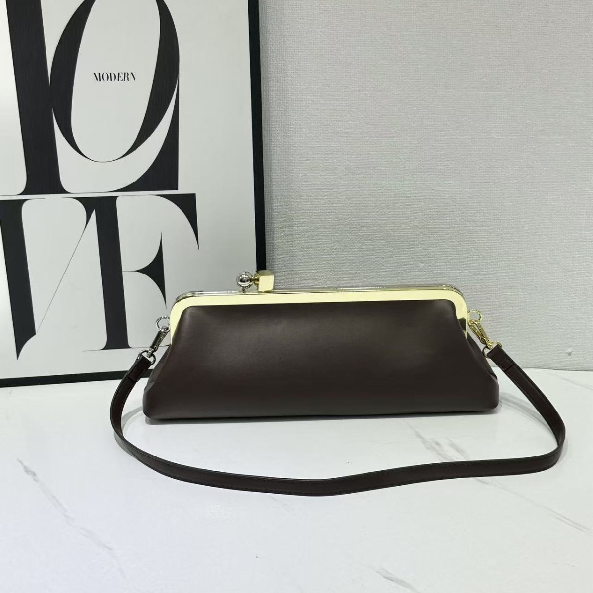 New French Plain Weave Baguette Bag Fashion Versatile Clutch Evening Bag Shoulder Underarm Bag For Women - Thumbnail 2