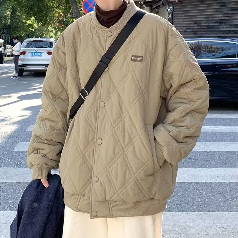 冬季加厚棉衣男韩版潮流百搭痞帅宽松港风休闲棒球服男朋友老公