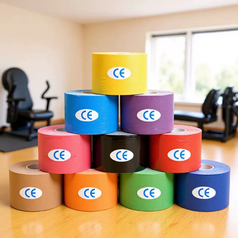 跨境 运动肌肉贴肌内效贴布绷带跟腱肌贴弹力肌效贴护膝胶布批发