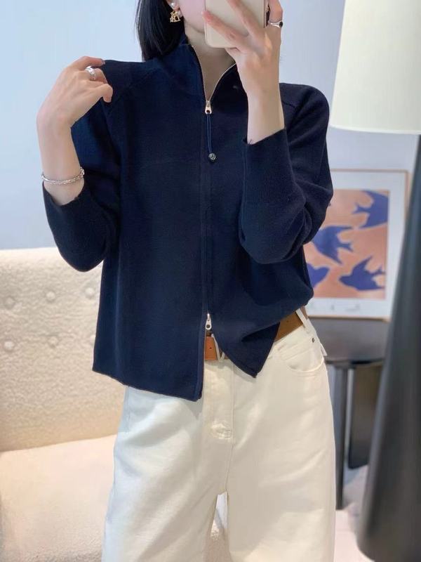 濮院工厂半高领拉链开衫卫衣外套细羊毛毛衣秋冬新款韩版休闲女装|undefined