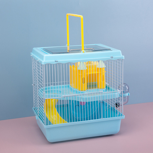 Manufacturer wholesale new hamster cage package cage magic fairy transparent castle cage full set of transparent cage exclusive for physical stores