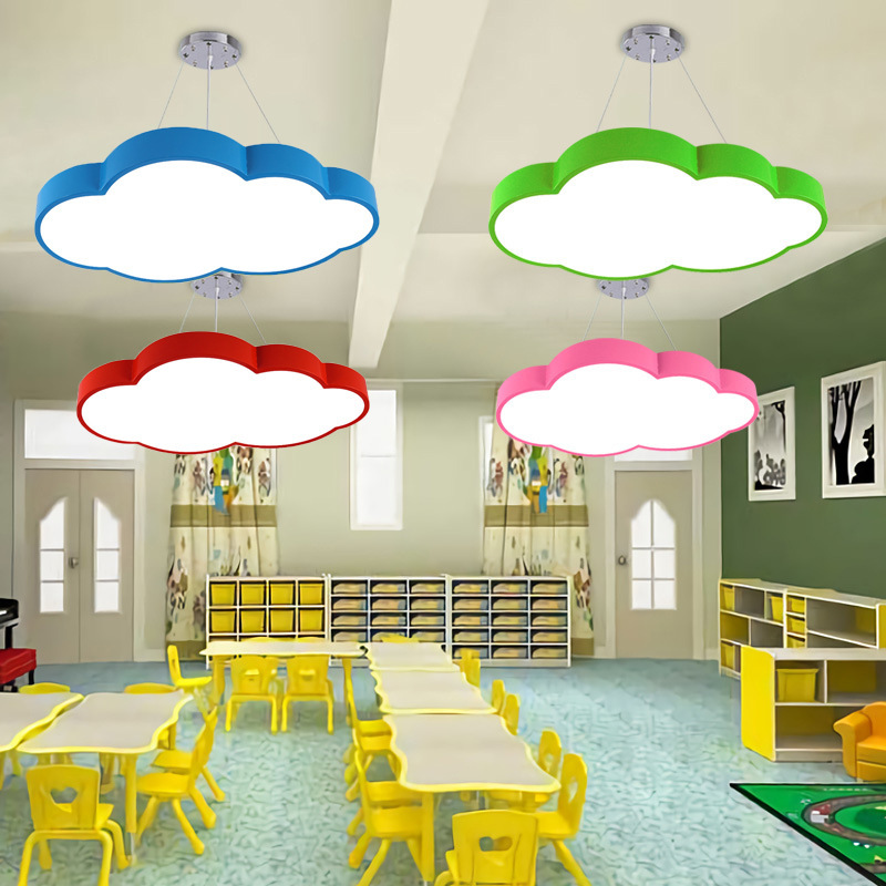 幼兒園LED吸頂燈學校雲朵造型燈具舞蹈教室創意遊樂場天花吊頂燈