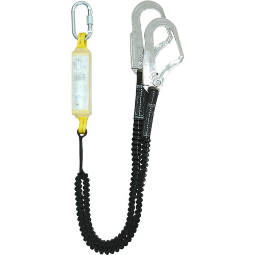 Naiteli high altitude working elastic safety rope single and double rope size hook with buffer bag anti-fall safety belt with rope