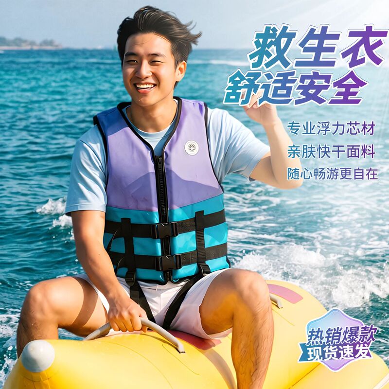 Life Jacket for Adults with High Buoyancy, Professional Fishing Boat Use, Portable Children's Swimming Vest, Drifting Jacket Life Jacket for Adults with High Buoyancy, Professional Fishing Boat Use, Portable Children's Swimming Vest, Drifting Jacket