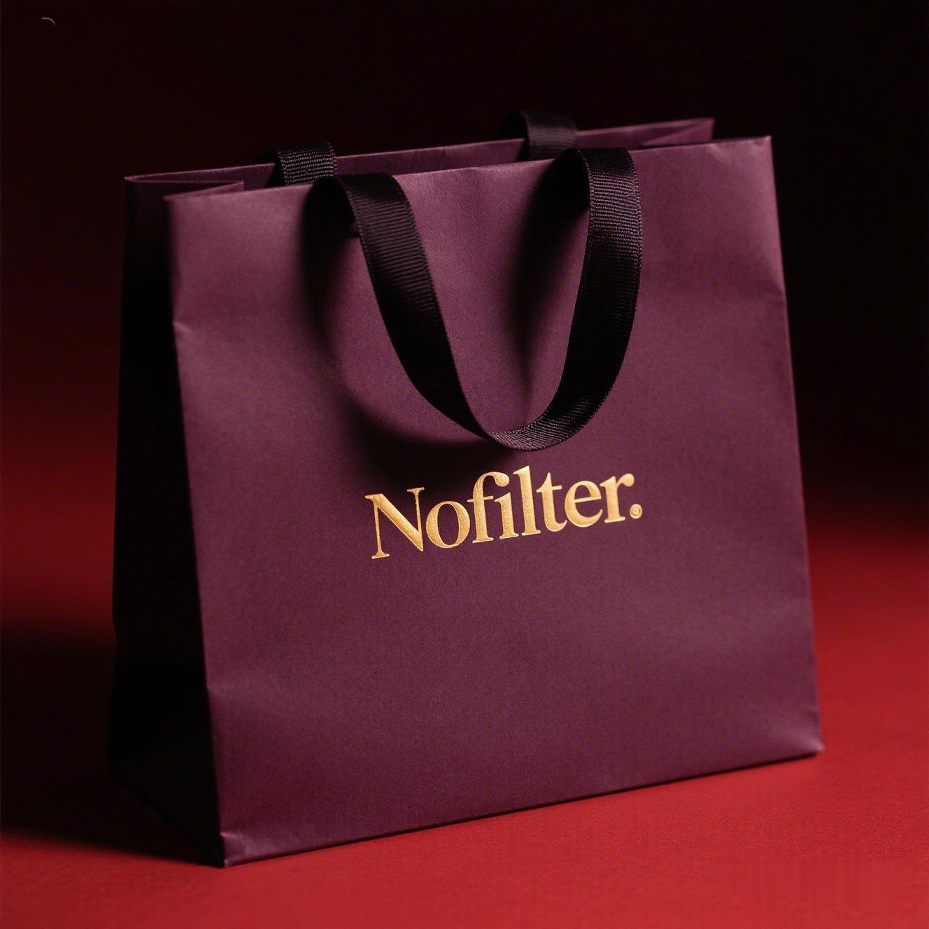 纸袋啶制手提袋礼品袋服装店礼品袋子轻奢高档整理v60客厅肉串