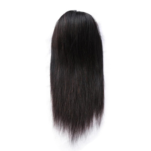 Cabello real de dama cabello recto cabello de cola de caballo cabello de cola de caballo atado de cuerda en stock
