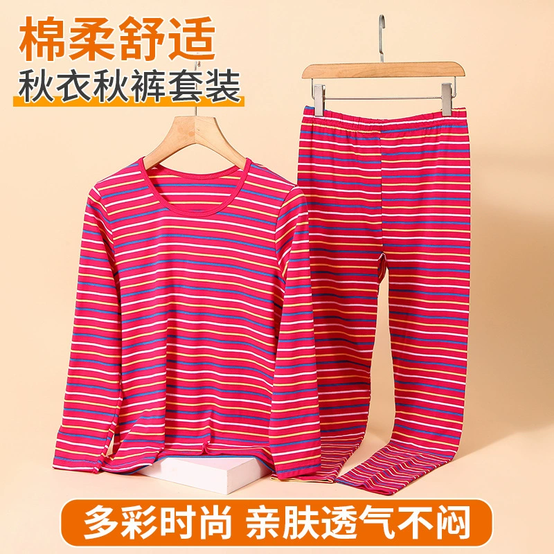 Женские длинные брюки из лайкры из хлопка в полоску, женское нижнее облегающее нижнее белье из лайкры, брюки-свитеры для среднего и пожилого возраста