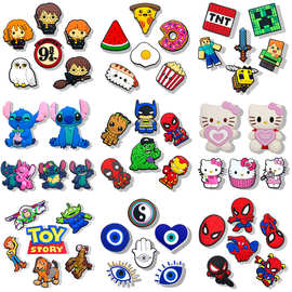 2025新款鞋扣动漫潮牌洞洞鞋鞋花卡通风鞋配饰精品鞋饰品Temu爆款