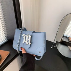 跨境流行潮質感女包2023冬季新款鏈條單肩包洋氣百搭氣質斜挎包