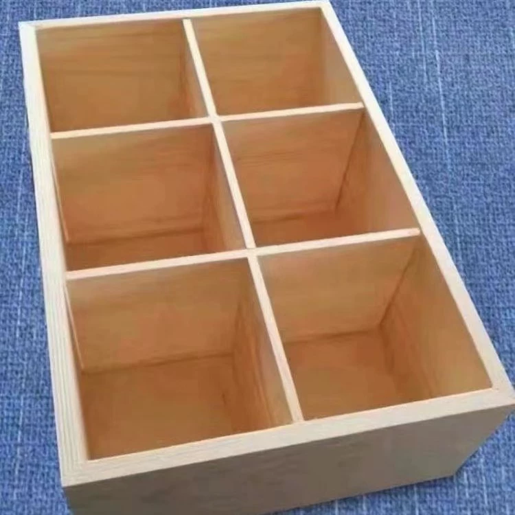 Студийная художественная акварельная ручка, маркер, карандаш, ящик для хранения из цельного дерева, деревянный ящик с шестью отделениями, ящик для суккулентов, ящик для инструментов