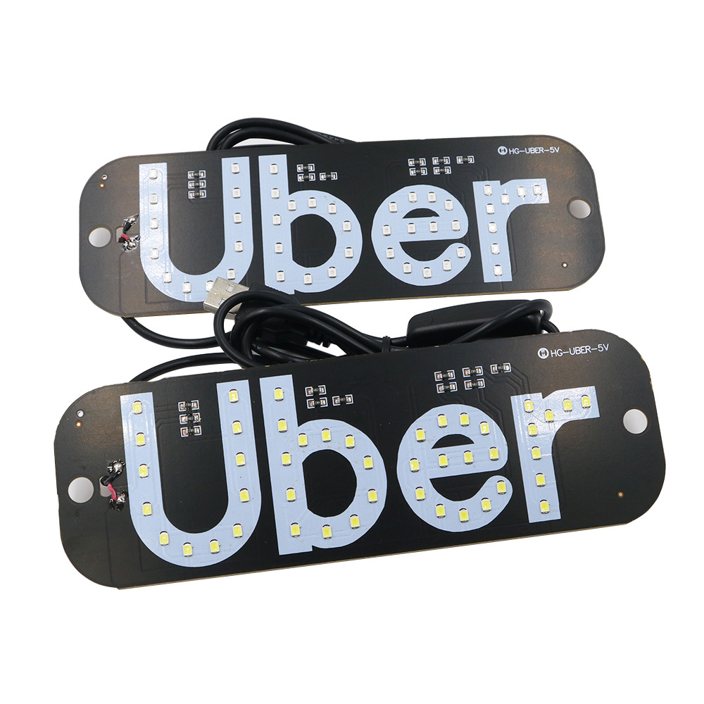 汽车LED的士T-A-X-I 代驾指示灯 U-B-E-R USB 灯牌照灯  5-6V