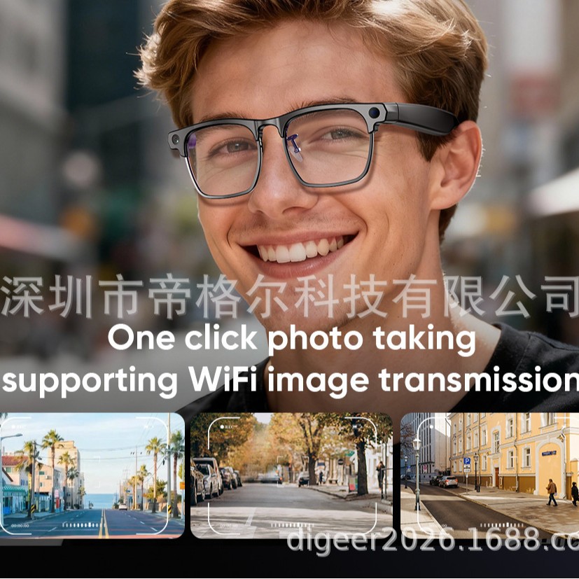 2026新款跨境AI眼镜G3金属半框800w高清拍摄录像实时翻译