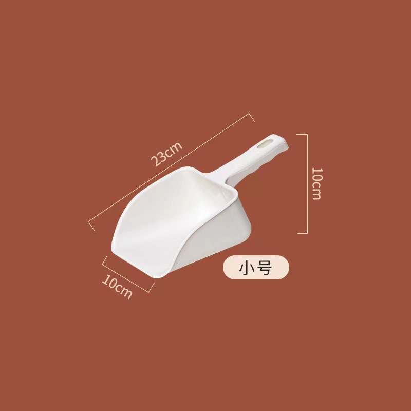 흰색 얼음 삽 두꺼워진 작은 크기