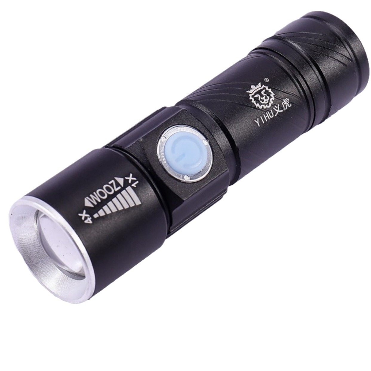 USB recargable linterna de aleación de aluminio batería de litio incorporada a prueba de agua cereza sabor Mesa antigua suelo electrocrómico