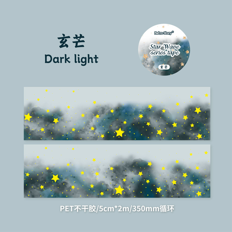 咖啡镇复古系列造景和纸胶带创意背景贴纸手账DIY素材装饰pet胶带|undefined