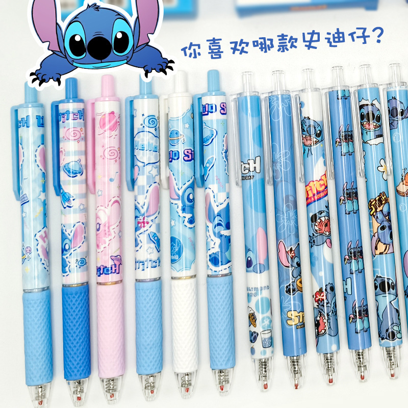 ステッチ TEMU ホットセール ステッチ ゲルペン 漫画 かわいい 書きやすい スムーズ 速乾 プレス 学生 ブラシ|undefined