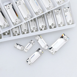 Dongzhou hand sewing drill new super flash flat bottom drill DIY clothing shoe bag accessories long double hole glass drill wholesale