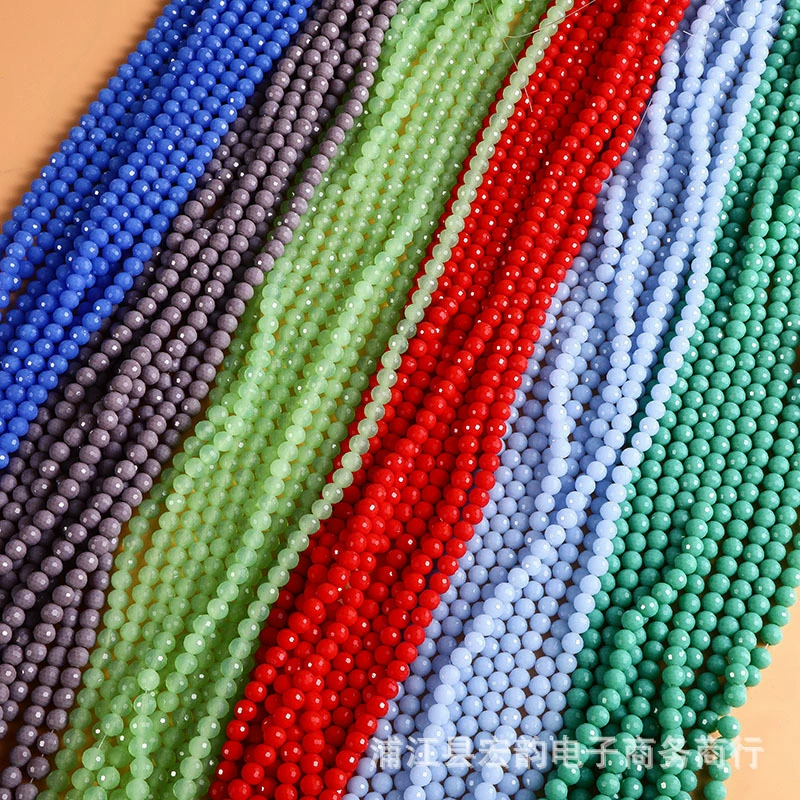 Glass round beads, accessory, accessories, 6/8/10, DIY