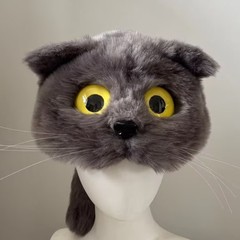 Quan Zilong コンサートと同じスタイルのぬいぐるみ猫耳帽子、柔らかくてかわいい子猫動物帽子漫画帽子