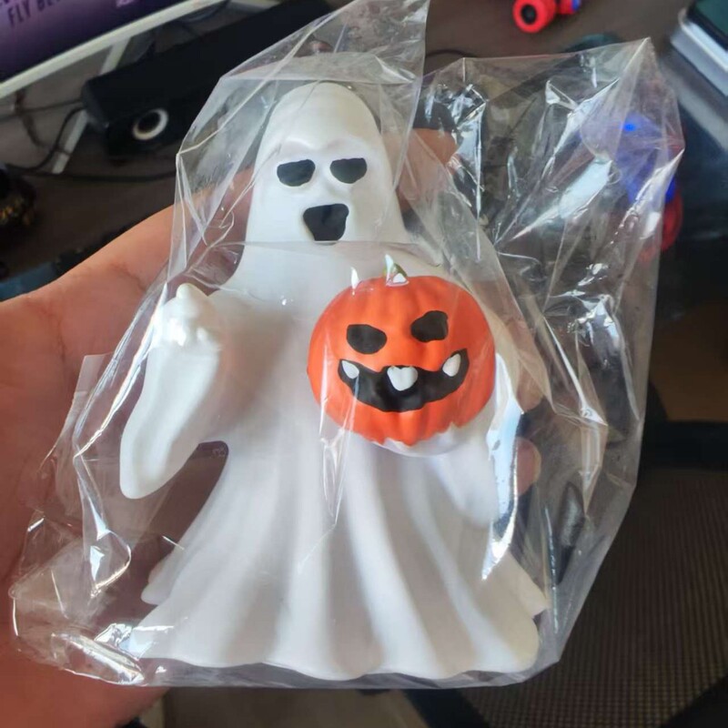 HalloweenGhostFigurine万圣节氛围布置雕像派对装饰趣味搪胶幽灵|undefined