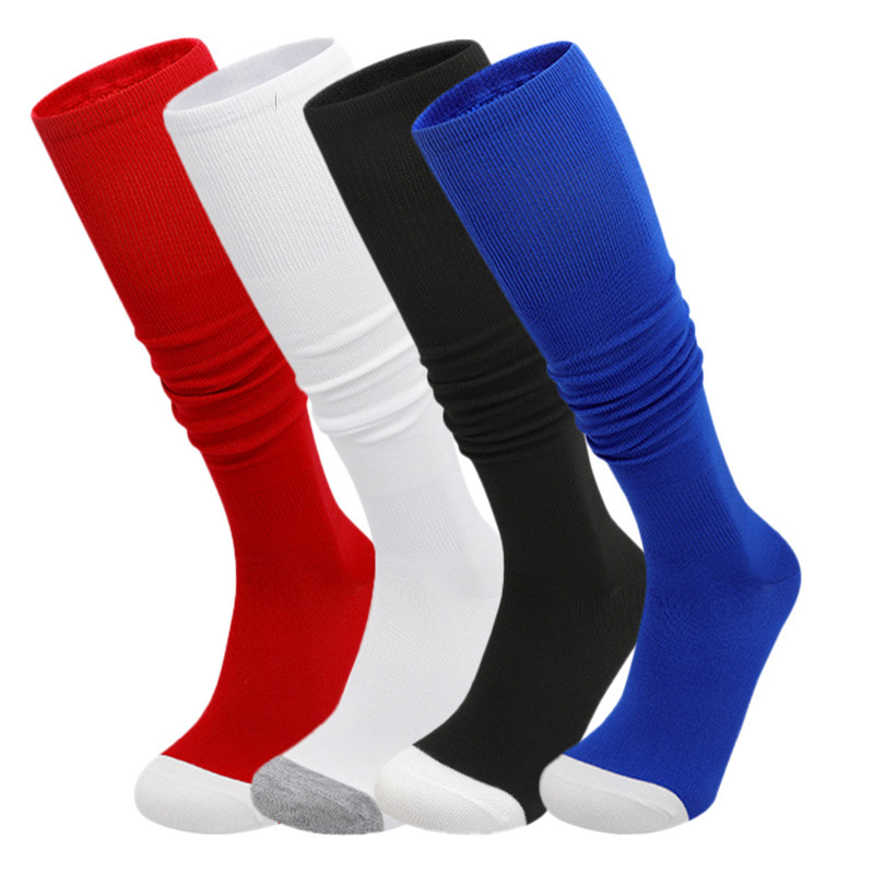Amazon Thickened Towel-Bottom Softball Socks, Long Non-Slip Shock-Absorbing Student Sports Training Over-The-Knee Baseball Socks Amazon Thickened Towel-Bottom Softball Socks, Long Non-Slip Shock-Absorbing Student Sports Training Over-The-Knee Baseball Socks