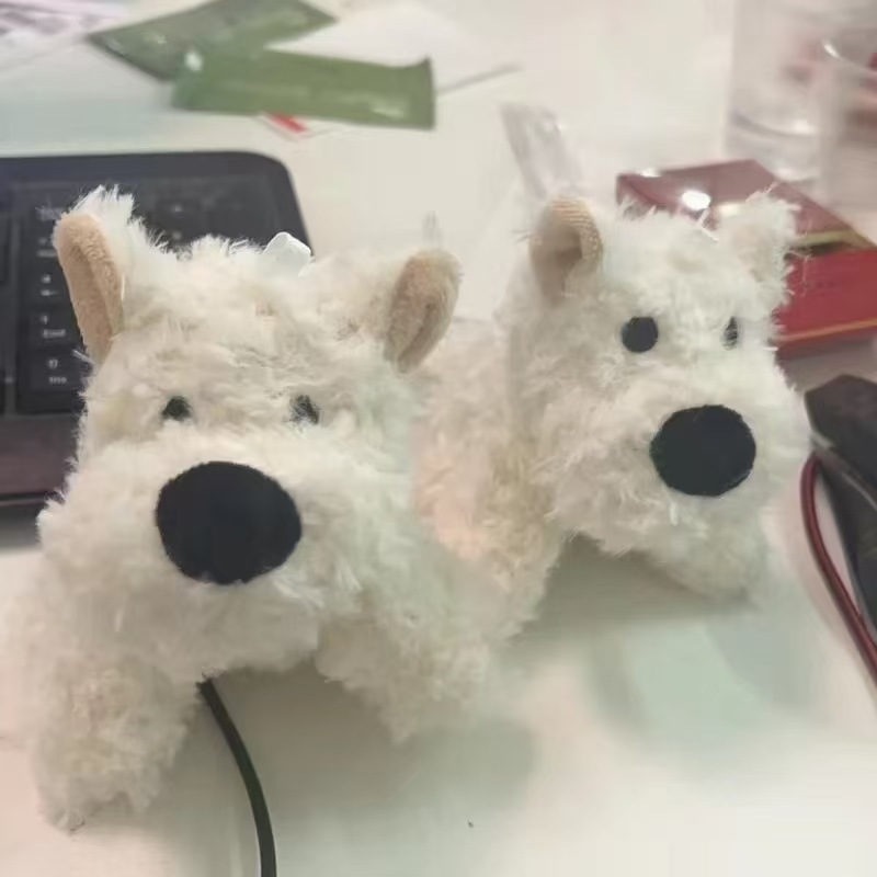 かわいい犬のぬいぐるみバッグペンダント、ウエストハイランド犬の装飾、車内グッズ、ぬいぐるみ、カップルペンダント|undefined