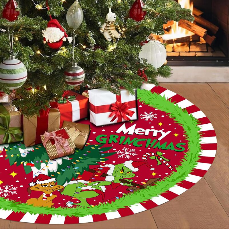 Amazonの新しいクリスマスツリースカート、ホリデーパーティーの雰囲気、クリエイティブな装飾、クリスマスツリーの底の装飾|undefined