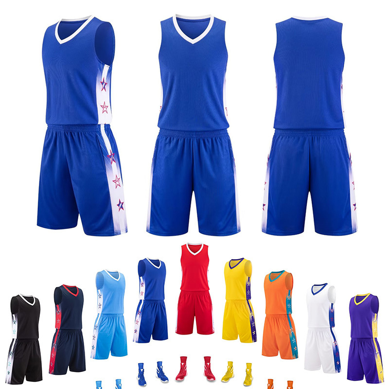 Basketball uniform suit competition printing ball clothes children's Jersey sports uniform team uniform men's fashion student wholesale vest