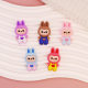 Cartoon cute cloth soft glue patch hair accessories head rope cup hole shoes mobile phone case storage box decoration accessories