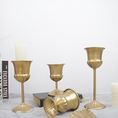 European retro iron high-footed flower pots, floral salons, dried flowers, metal flower vessels, wedding decoration vase ornaments