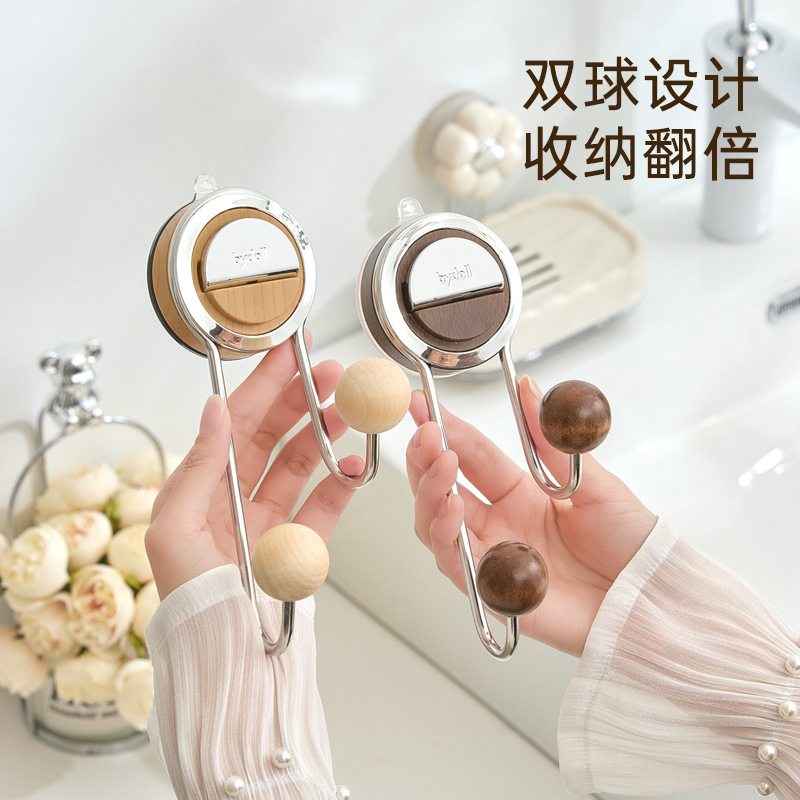 Gancho con ventosa puerta sin perforación Gancho para ropa en la parte trasera Gancho para ropa para colgar en la pared Gancho adhesivo de carga fuerte para baño Gancho de baño sin costuras al vacío